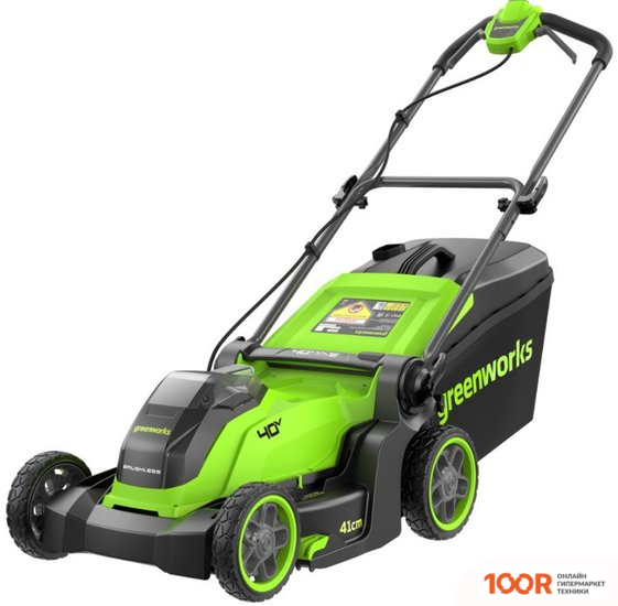 Газонокосилка Greenworks GD40LM411 2521007 (БЕЗ АКБ) (43667)