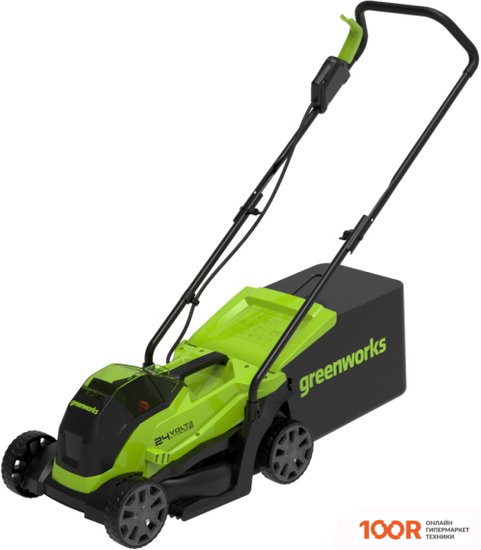 Газонокосилка Greenworks GD24LM33K2 2516107UA (С 1-М АКБ) (43657)