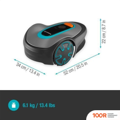 Газонокосилка Gardena SILENO MINIMO 15202-26 (43615)