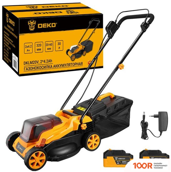 Газонокосилка Deko DKLM20V 083-2019 (С 2-МЯ АКБ) (43350)