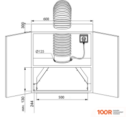 Кухонная вытяжка ZUGEL ZHI521X (41718)