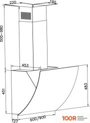 Кухонная вытяжка ZorG UNIVERSO 1200 60 S (БЕЛЫЙ) (41697)