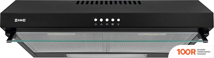 Кухонная вытяжка ZorG PIANO 600 60 M (ЧЕРНЫЙ) (41633)
