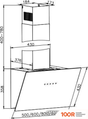 Кухонная вытяжка ZorG NERO 1200 60 S (БЕЛЫЙ) (41620)