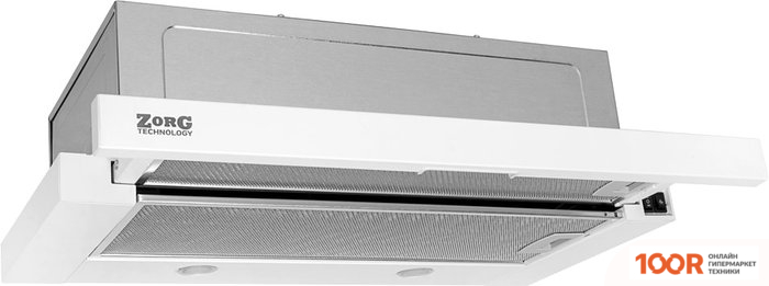 Кухонная вытяжка ZorG ELITE 60 (БЕЛЫЙ, 650 КУБ. М/Ч) (41595)