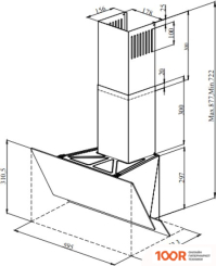 Кухонная вытяжка ZorG ARSTAA 60CS (ЧЕРНЫЙ) (41505)