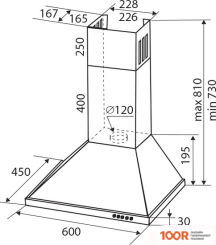 Кухонная вытяжка Zigmund & Shtain K 139.6 W (41437)