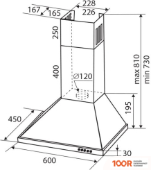 Кухонная вытяжка Zigmund & Shtain K 138.6 B (41433)