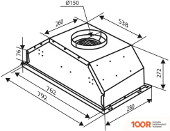Кухонная вытяжка Zigmund & Shtain K 011.7 B (41369)