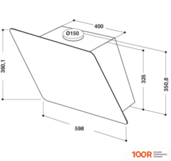 Кухонная вытяжка Whirlpool AKR 037 G BL (41329)