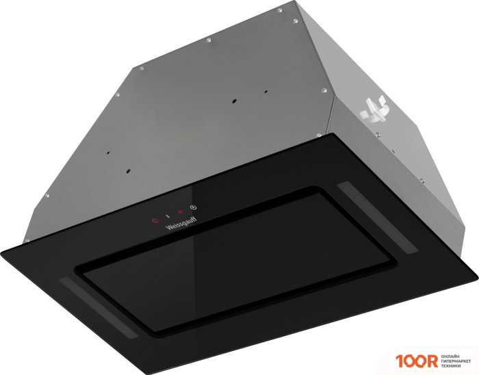 Кухонная вытяжка Weissgauff VEIL 600 TOUCH BLACK GLASS (41296)