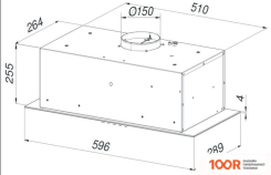 Кухонная вытяжка Weissgauff TETTA 60 PB BL (41276)