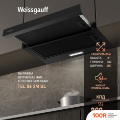 Кухонная вытяжка Weissgauff TEL 06 2M BL (41252)