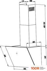 Кухонная вытяжка Weissgauff TAU 60 TC WH (41246)