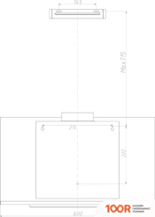 Кухонная вытяжка Weissgauff IDAN 60 PB BL (41214)