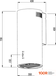 Кухонная вытяжка Weissgauff GRACIA 70 BL (41205)