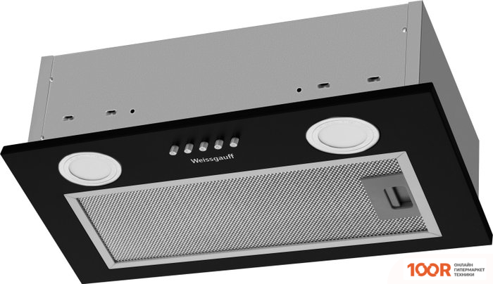Кухонная вытяжка Weissgauff BOX 456 BLACK (41186)