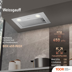 Кухонная вытяжка Weissgauff BOX 455 INOX (41185)