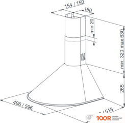 Кухонная вытяжка Weissgauff AVIOR 60 PB WH (41167)
