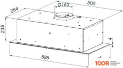Кухонная вытяжка Weissgauff AURA 900 WH (41164)