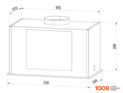 Кухонная вытяжка Weissgauff AURA 850 WH (41162)