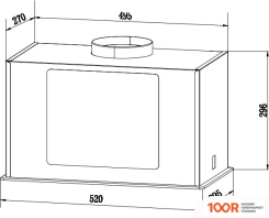 Кухонная вытяжка Weissgauff AURA 850 BL (41161)