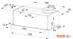 Кухонная вытяжка Weissgauff ALPHA 50 PB BL (41142)