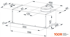 Кухонная вытяжка Weissgauff ALPHA 45 PB BL (41139)