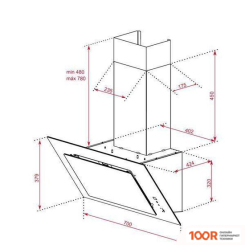 Кухонная вытяжка TEKA DVT 78660 TBS WH (41095)