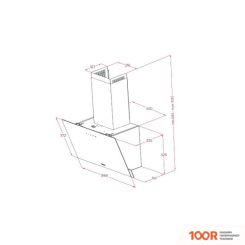 Кухонная вытяжка TEKA DVN 97050 TTC WH (41091)