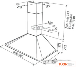 Кухонная вытяжка TEKA DOS 60.1 VNS (41062)