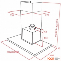 Кухонная вытяжка TEKA DLH 786 T (41044)