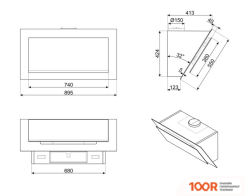 Кухонная вытяжка Smeg KV194G (41014)