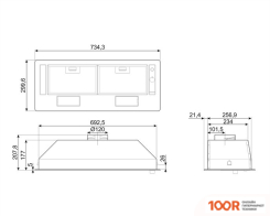 Кухонная вытяжка Smeg KSG70E (41001)