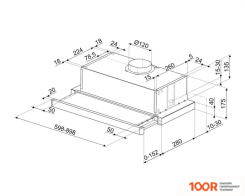 Кухонная вытяжка Smeg KSET91E2 (40998)