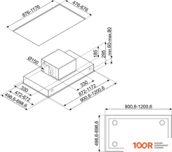 Кухонная вытяжка Smeg KSCB90WHE (40992)