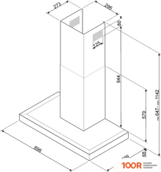 Кухонная вытяжка Smeg KS9500XE (40990)