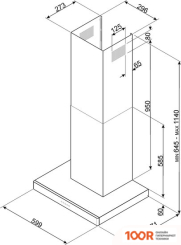 Кухонная вытяжка Smeg KS60XE-2 (40988)