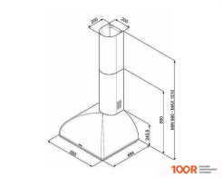 Кухонная вытяжка Smeg KS59POE2 (40987)