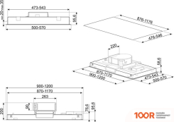 Кухонная вытяжка Smeg KLT90LXS (40977)
