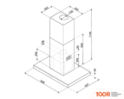 Кухонная вытяжка Smeg KI90XE (40972)