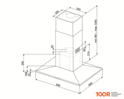 Кухонная вытяжка Smeg KI90CE (40971)