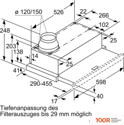 Кухонная вытяжка Siemens IQ100 LI63LA525 (40915)