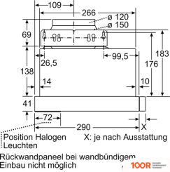 Кухонная вытяжка Siemens IQ100 LI63LA525 (40915)