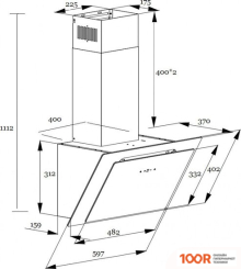 Кухонная вытяжка Schtoff SPIRIT RR 60 (БЕЛЫЙ) (40875)