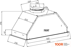 Кухонная вытяжка Schtoff POLAR 60 (НЕРЖАВЕЮЩАЯ СТАЛЬ) (40864)