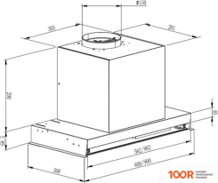 Кухонная вытяжка Schtoff LFX 60 BLACK (ЧЕРНЫЙ) (40854)