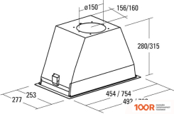 Кухонная вытяжка Schtoff HGL (НЕРЖАВЕЮЩАЯ СТАЛЬ) (40843)
