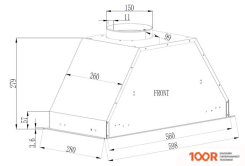 Кухонная вытяжка Schtoff GTC L 60 (БЕЛЫЙ) (40838)