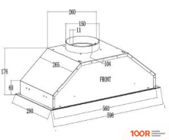 Кухонная вытяжка Schtoff ELEMENTO 60 (БЕЛЫЙ) (40833)